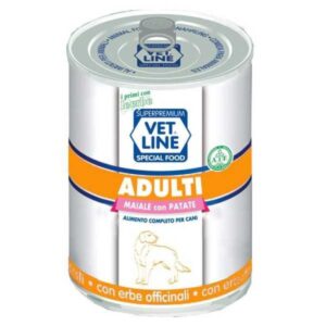 VET LINE DOG UMIDO LATTINA SALUTE ADULT PATE' SALUTE MAIALE GR 400