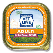 VET LINE DOG UMIDO VASCHETTA SALUTE ADULT PATE' BUFALO GR 150