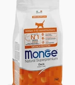MONGE CAT SECCO KITTEN ANATRA KG 1,5