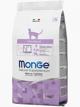 MONGE CAT SECCO STERILIZED POLLO KG 1,5