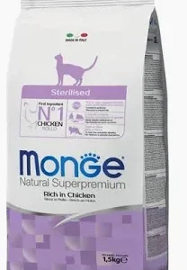 MONGE CAT SECCO STERILIZED POLLO GR 400