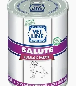 VET LINE DOG UMIDO LATTINA SALUTE ADULT PATE' BUFALO GR 400