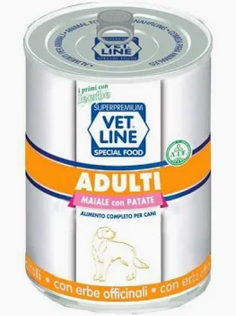VET LINE DOG UMIDO LATTINA ADULT MAIALE GR 400
